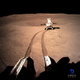 The Yutu-2, or Jade Rabbit 2, rover rolls onto the far side of the moon.